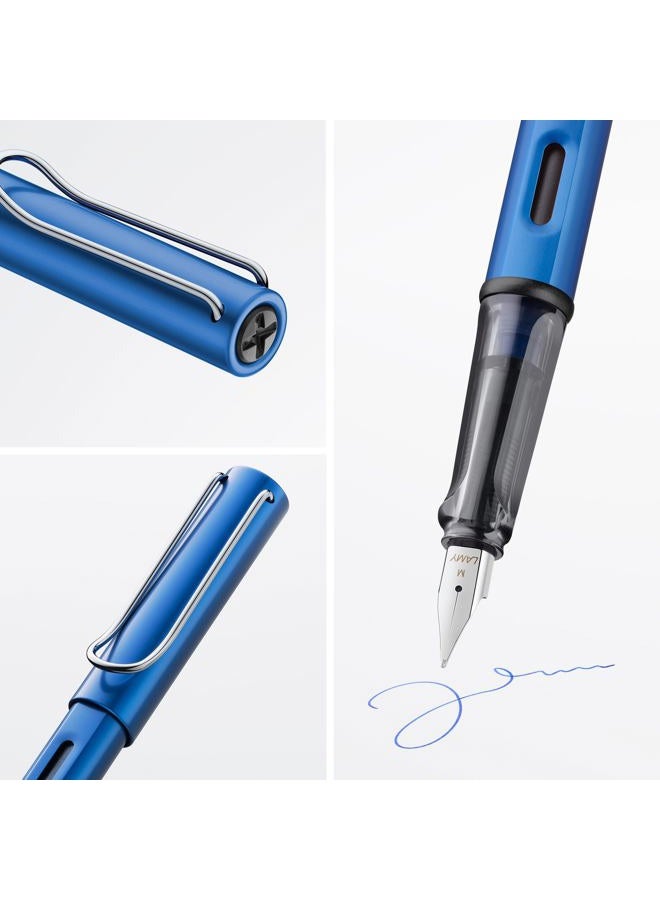 LAMY AL-Star Fine Nib Fountain Pen - Ocean Blue - Image 2