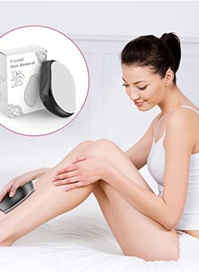 AFCARE Quick and easy use, suitable for the body, legs and feet, smooth skin, like silk (black), painless Magic Ristal for hair removal from Caneva, exfoliator for the skin (black)  - Image 4
