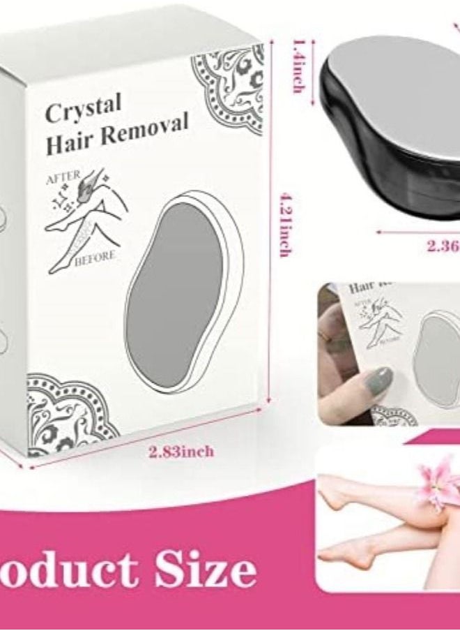 AFCARE Quick and easy use, suitable for the body, legs and feet, smooth skin, like silk (black), painless Magic Ristal for hair removal from Caneva, exfoliator for the skin (black)  - Image 3