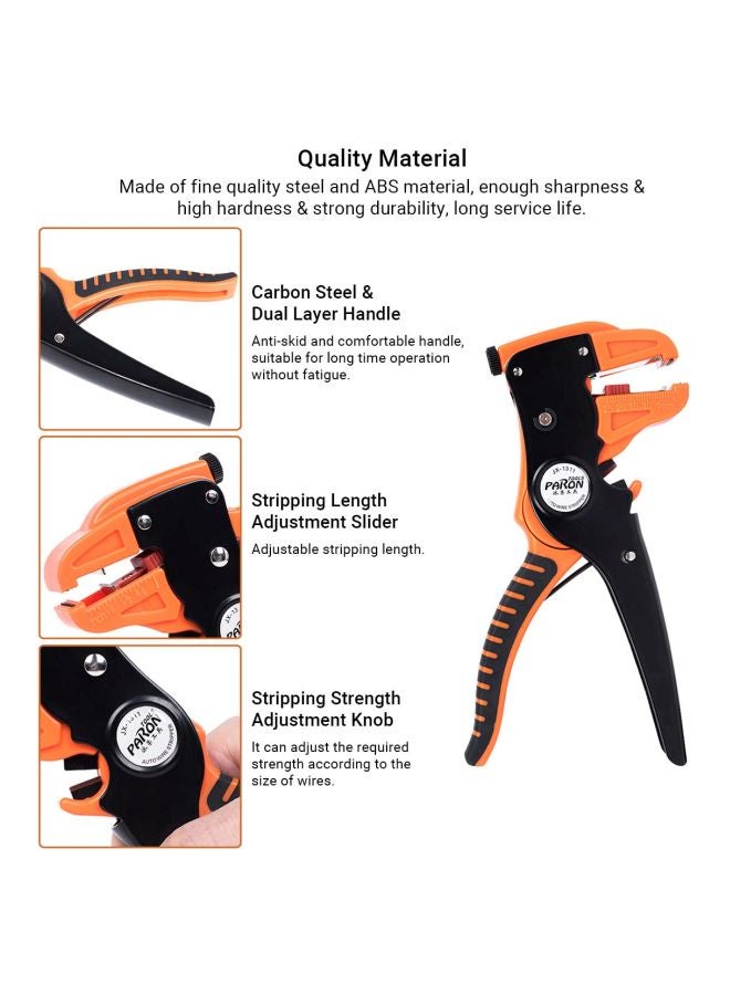 Paron Dual Layer Handle Duckbill Pliers Orange/Black 175x86x13mm - Image 4