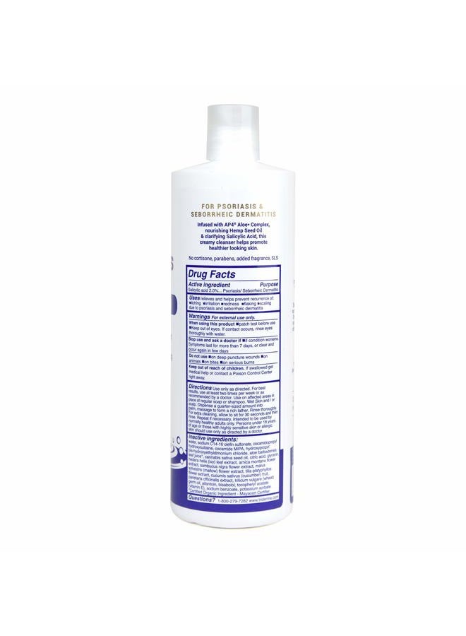 TriDerma Body wash for psoriasis control: mild cleanser with 2% salicylic acid, AP4 aloe vera gel: treatment for psoriasis - Image 2