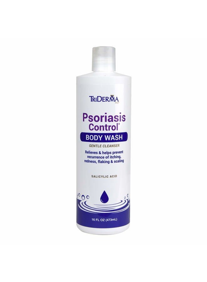 TriDerma Body wash for psoriasis control: mild cleanser with 2% salicylic acid, AP4 aloe vera gel: treatment for psoriasis - Image 1