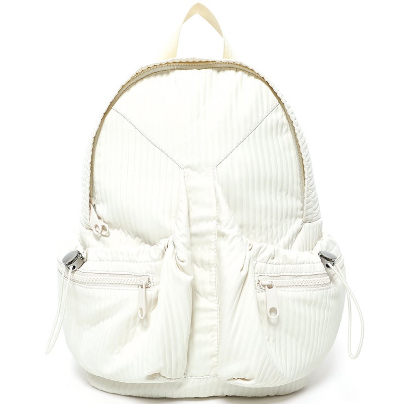 2026 Korean Fashion Pleated Backpack Lightweight Waterproof Travel Commuter Bag for Women - Image 1