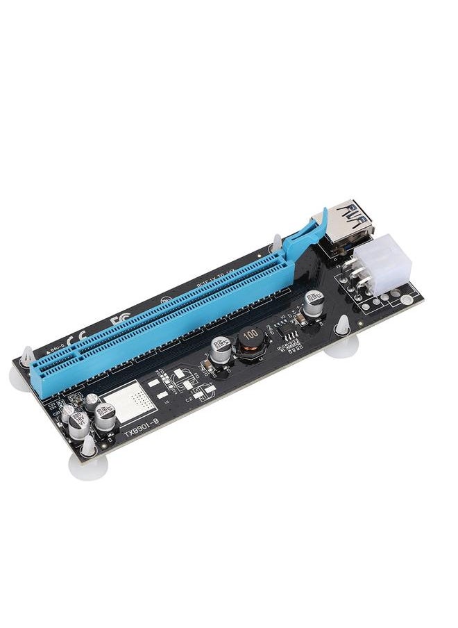 Thoraya محول كابل الطاقة كرت توسيع بطاقة الرسوميات PCI-E إلى PCI-E 1x إلى 16x 6Pin  - Image 4