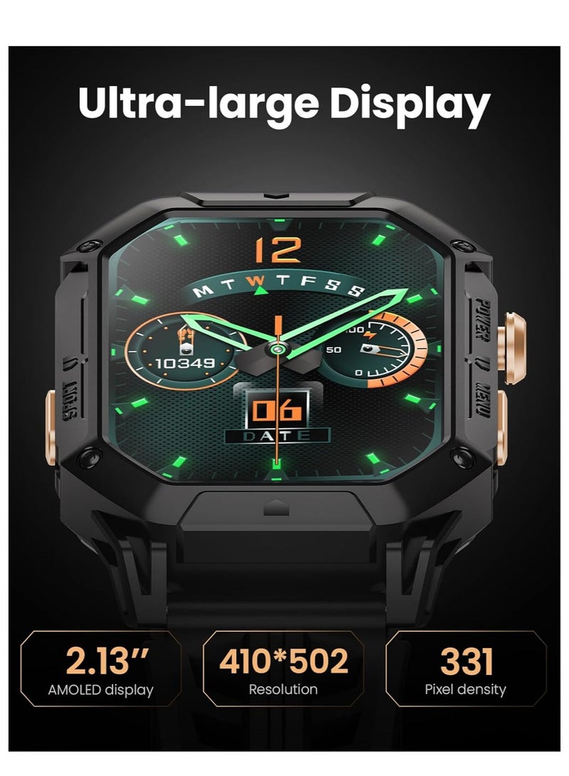 IRON N1 Smart Watch 2.13’’AMOLED Display Bluetooth Call Sport Smartwatch - Image 3