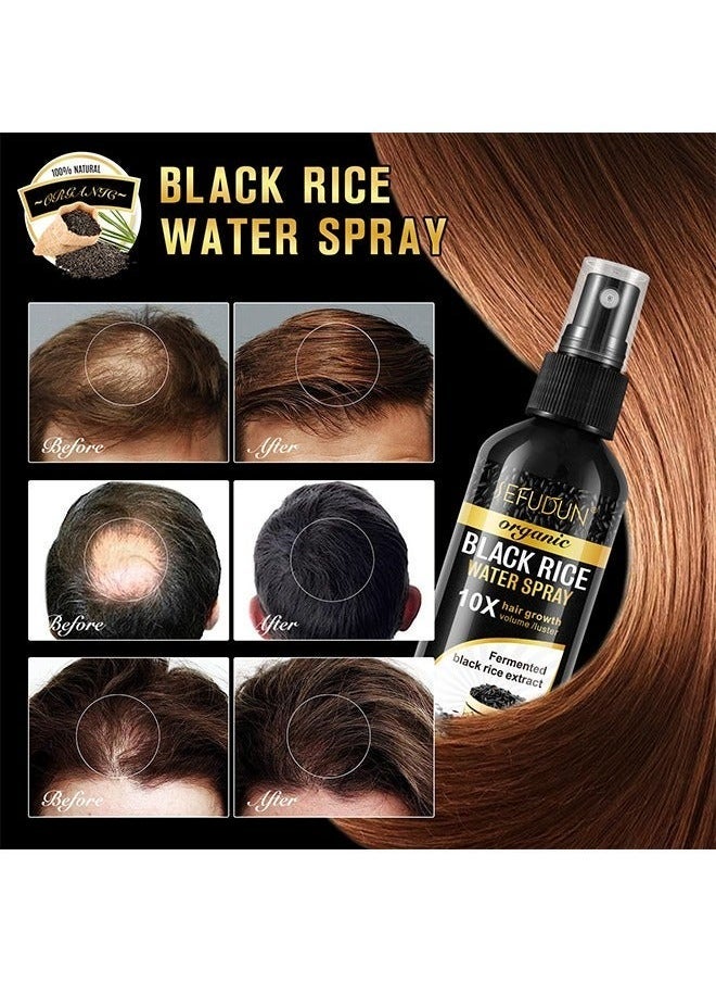 Sefudun Black Rice Water For Hair Growth, Rice Water Spray For Damaged Dry Hair Treatment, For Women And Men Treatment For Hair Loss, Damaged Dry Hair, Hair Regrowth For Thicker Longer Fuller Hair 100ML - Image 5