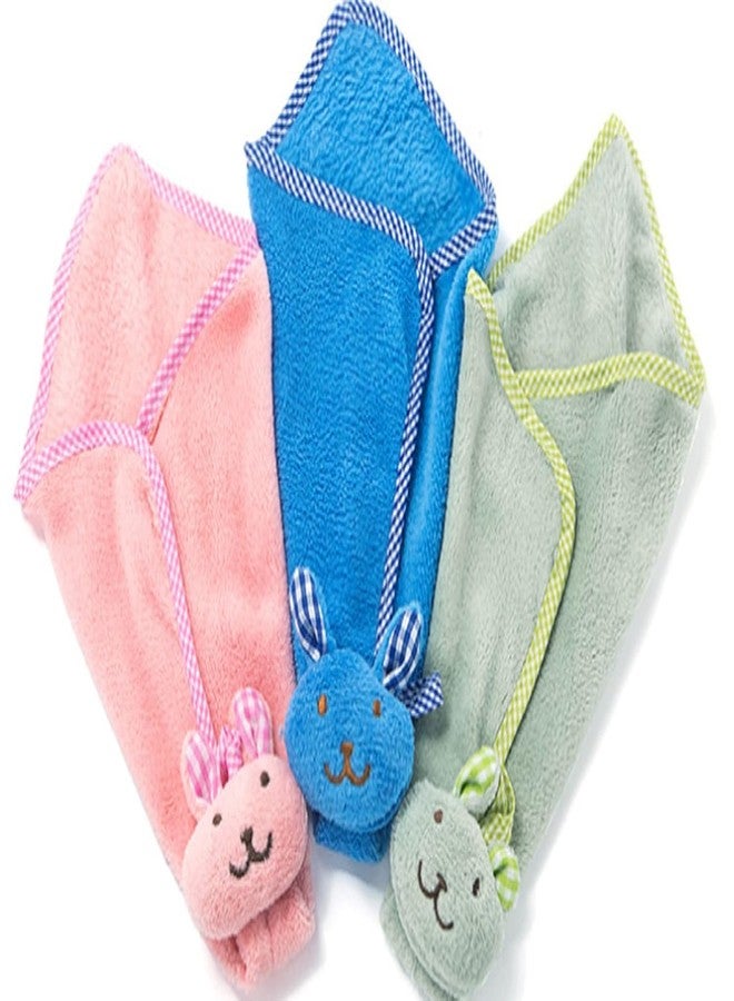 Blenzza Deco™ Microfiber Doll Fancy Hanging Towel Hand Ultra Soft Full Soaking Towel (Pack of 6 Multicolor) - Image 3