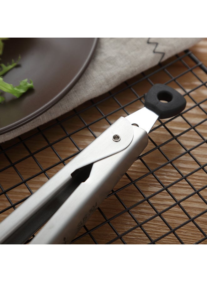 Onlycook 304 Stainless Steel Multifunctional Tongs For Grilling Meat, Steak, Food, Bread, Extended And Thickened, Heat-Resistant Tongs - Image 4