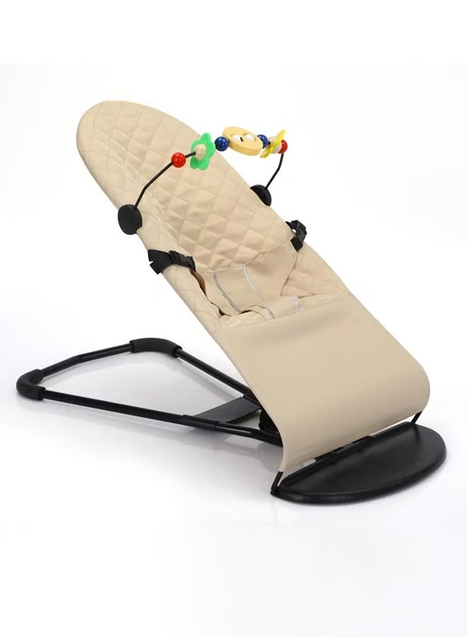 تاختيلا كرسي توازن محمول للأطفال حديثي الولادة، كرسي هزاز للأطفال، مقعد هزاز للأطفال، كرسي هزاز محمول مع اهتزازات مهدئة للأطفال من عمر 0 ​​إلى 6 أشهر - Image 1