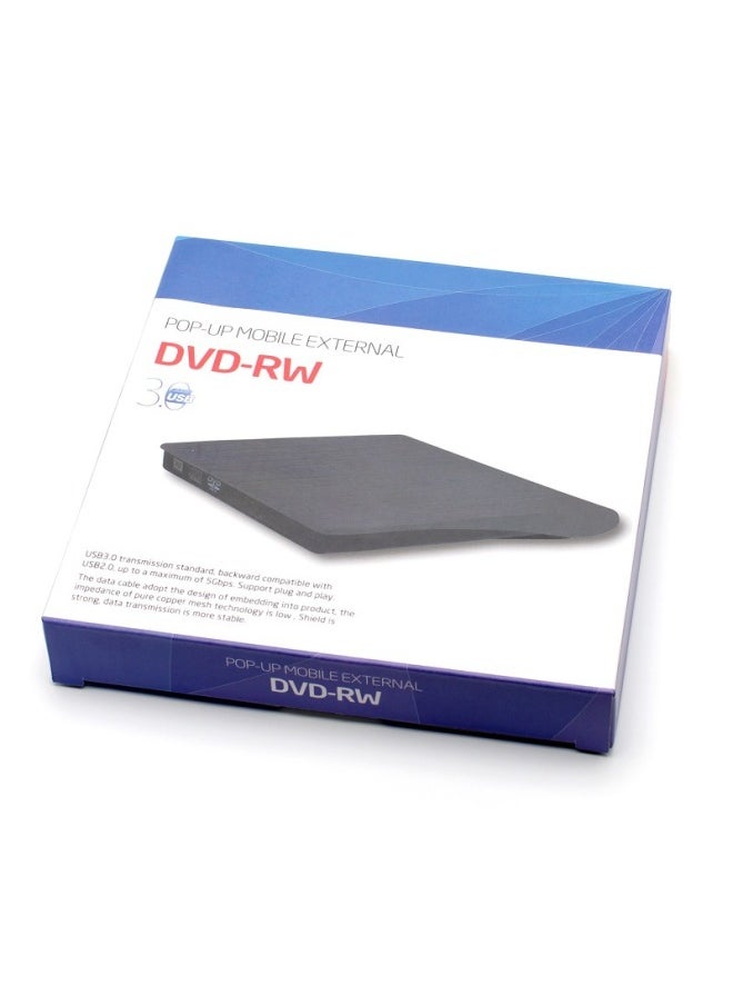 Generic Dual Interface Type-c USB External Optical Drive Box Notebook Desktop Computer External Mobile Brushed Optical Drive Box-color:usb3.0 Brushed-9.5mm Optical Drive Box  - Image 2