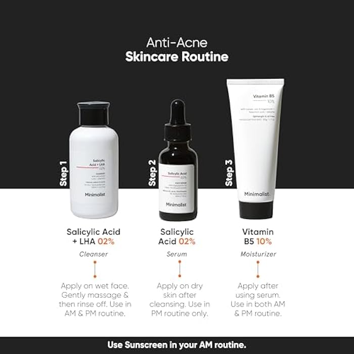 Minimalist 2% Salicylic Acid Serum For Acne, Blackhead & Open Pores | Reduces Excess Oil & Bumpy Texture | BHA Liquid Exfoliant for Acne Prone & Oily Skin | For Women & Men | 1 Fl Oz/30ml - Image 5