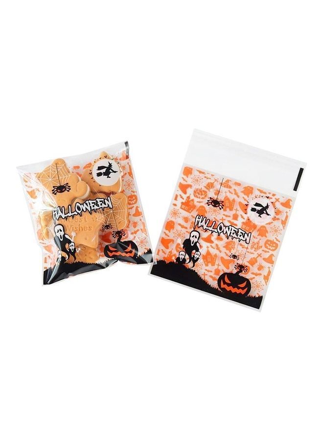NIBEMINENT 100-Piece Halloween Themed Candy Bag