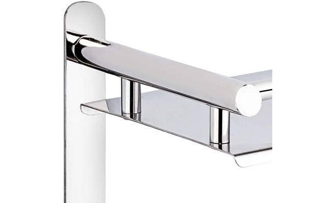 Filox Stainless Steel Towel Holder | Folding Towel Rack for Bathroom | Wall Mounted Towel Stand Hanger | Bathroom Storage Organizer Accessories - 1 Pack - Image 2