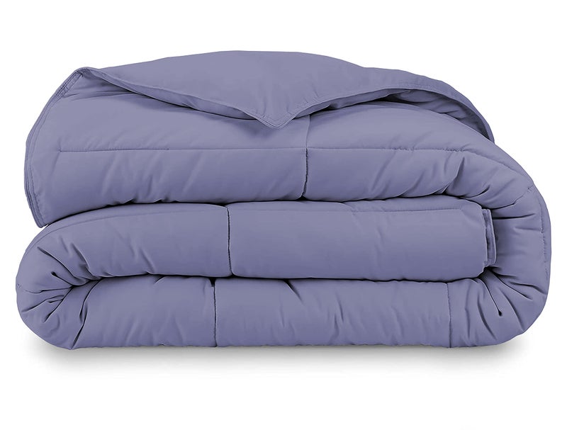 Razzai MammaYo Razzai Down Alternative Soft Quilted 300 GSM All Weather Comforter (90" x 90" Inches/228cm x 228cm) - Queen Size Comforters|Medium Blue| TC - 400 - Image 3