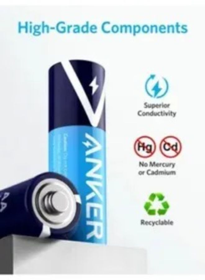 Anker Pack Of 2 AAA Alkaline Batteries Blue Black White - Image 4