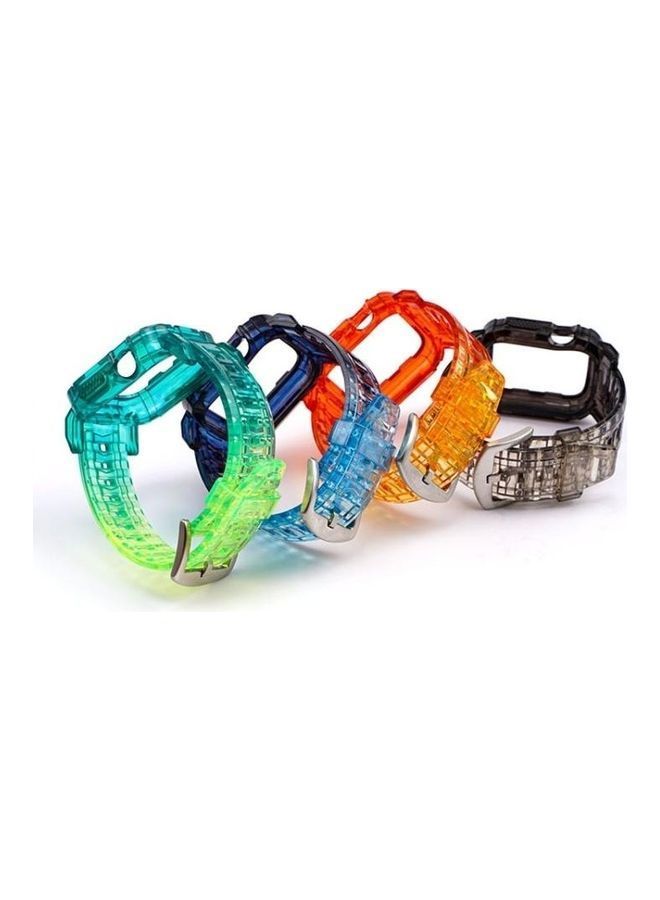 NIBEMINENT Integrated Case Watch Strap For Apple Series 7 45mm/6 & Se 5 4 44mm/3 2 1 42mm Black Through - Image 3