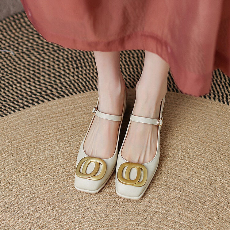Dropshopping New Products 2022 31-43 Thick Heel Square Head Simple Women'S Fashion Sandals - Image 2