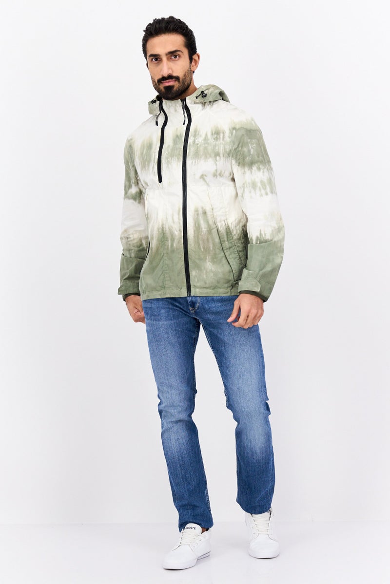 Selected Homme Men Hooded Tie Dye Long Sleeves Hoodie, Multicolor - Image 4