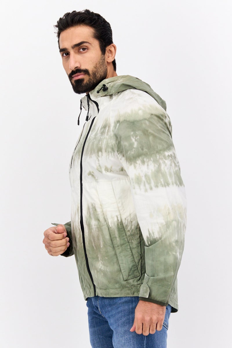 Selected Homme Men Hooded Tie Dye Long Sleeves Hoodie, Multicolor - Image 2