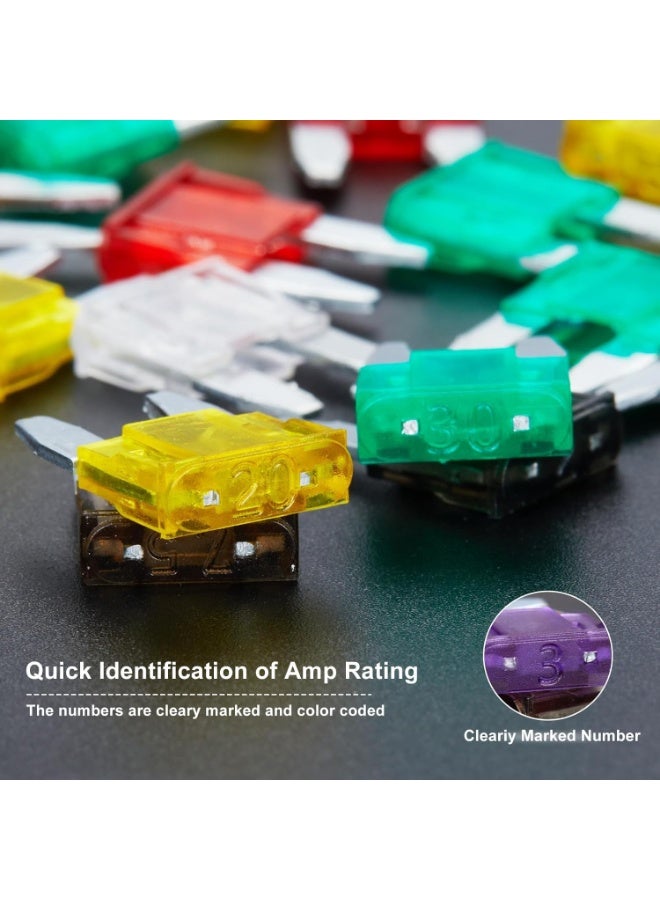 120 Pieces Mini Fuse Kit, Car Fuses Assortment Kit-Fuse Kit-Mini Fuses(2A/3A/5A/7.5A/10A/15A/20A/25A/30A/35A), Fuses Automotive kit for RV, Automotive, Trucks, Motorcycle, Camper, SUV - Image 5