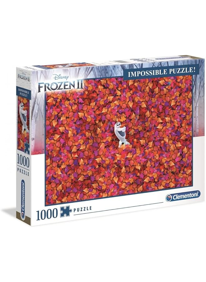 كلمينتوني بازل فروزن 2 1000 قطعة 69×50 سم مناسبة لديكور المنزل بازل للكبار من 14 سنة - Image 1