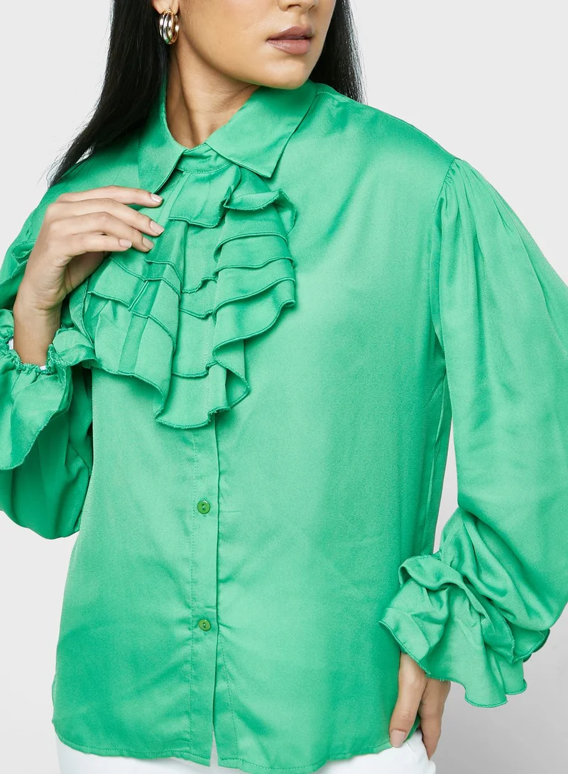 ELLA Ruffle Sleeve Shirt
