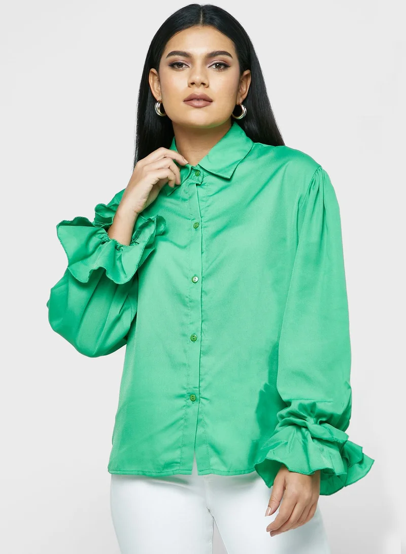 ELLA Ruffle Sleeve Shirt