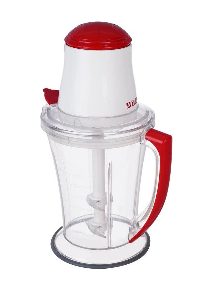ATA Meat Grinder, 1.5 Liters, 600 Watt, 2 Blades - White Red - Image 2