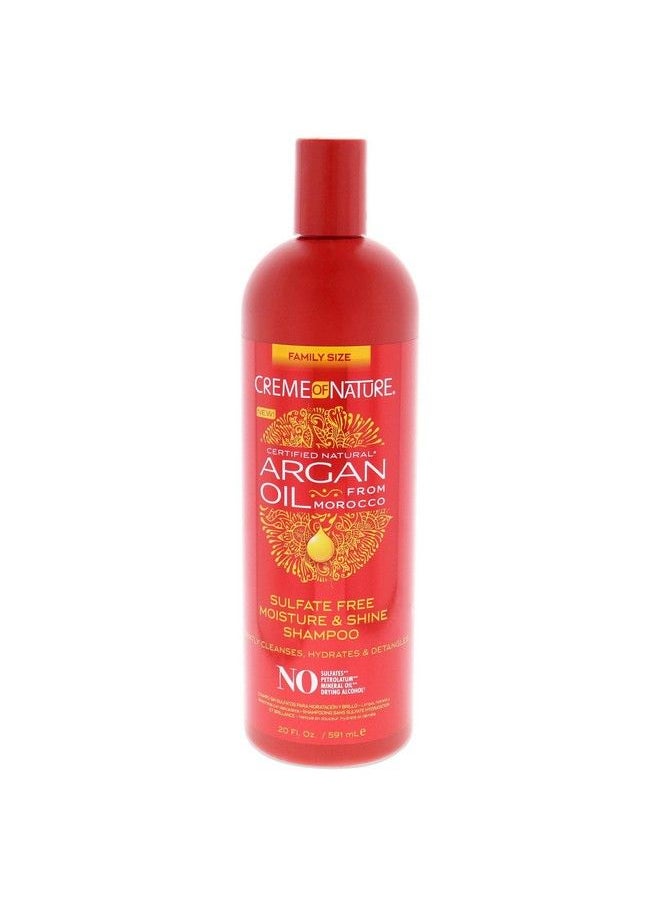 Creme of Nature Pro Moisturising/Shine Shampoo With Argan Sulphate Free White 591 Ml (Pack Of 1)  - Image 2
