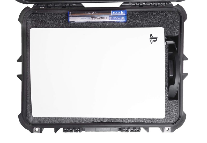 Case Club Case to fit (Gen 1) PS5 - Hard Shell Waterproof Travel Case fits PlayStation 5 Console (Disc or Digital), Controllers, Games, Stand, & Accessories - Image 3