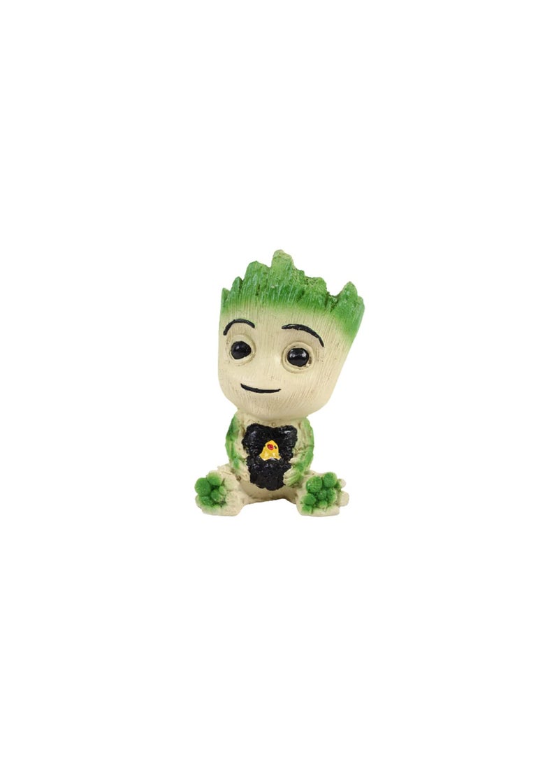 Wonderland Wonderland Baby Groot with Chick for Home and Decoration (Medium Size)  - Image 2
