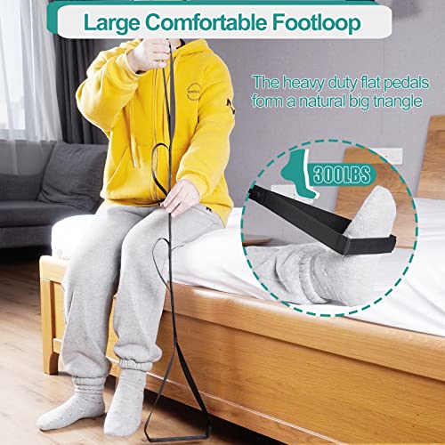 Homymusy 42 Inch Long Leg Lifter,Leg Strap with Large Foot Loop,Leg Lifter After Hip Replacement for Hip Kit for Seniors,Knee Replacement Recovery Aids - Image 3