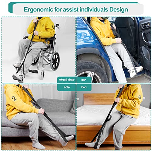 Homymusy 42 Inch Long Leg Lifter,Leg Strap with Large Foot Loop,Leg Lifter After Hip Replacement for Hip Kit for Seniors,Knee Replacement Recovery Aids - Image 4