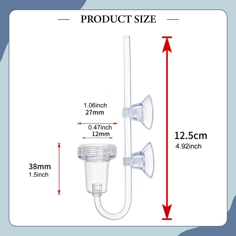 S Size CO2 Diffuser with Double Seal Air Outlet for Freshwater Aquarium Plant Growth - Image 4