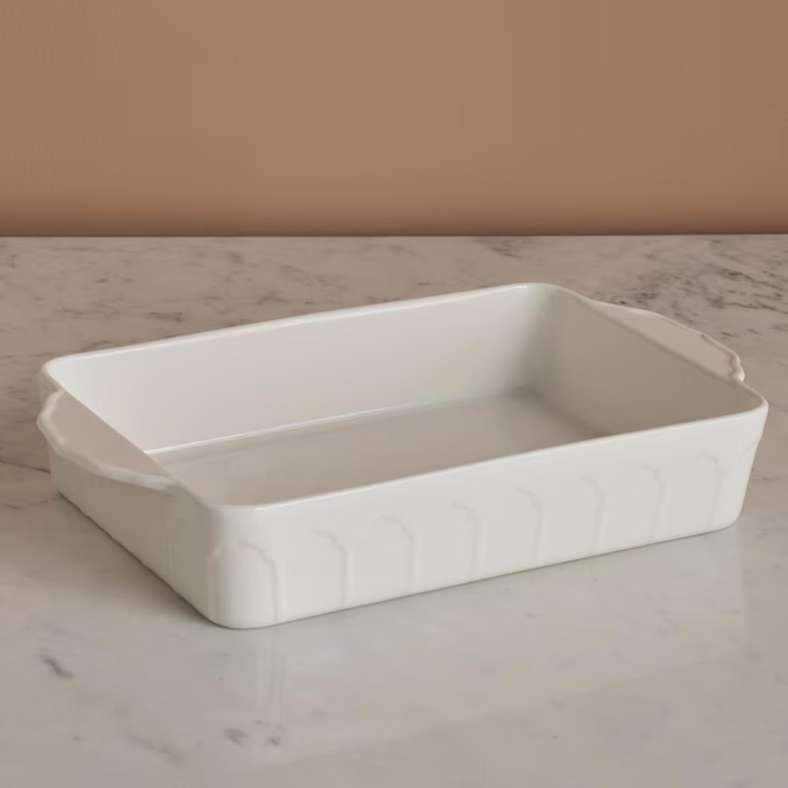 Pan Home Elmira Porcelain Rectangular Baking Dish 34x20x6cm -White - 202CWD9900170 - Image 2