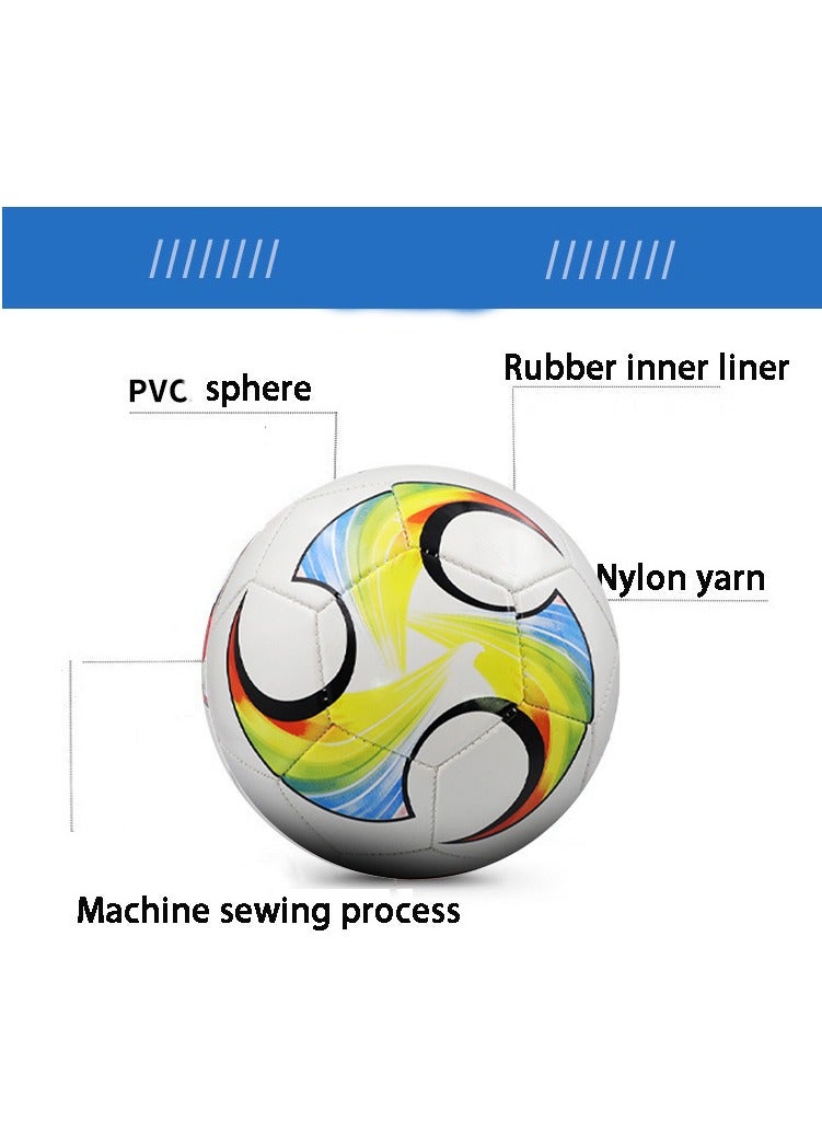 Generic Soccer Ball Size 4 PVC Outdoor and Indoor School Sports Activity Anti-Explosion Soccer Balls Adults Youths Teens Unisex Juniors Training Soccer Machine Stitched Football for Kids Adults - Image 3
