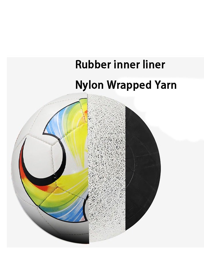 Generic Soccer Ball Size 4 PVC Outdoor and Indoor School Sports Activity Anti-Explosion Soccer Balls Adults Youths Teens Unisex Juniors Training Soccer Machine Stitched Football for Kids Adults - Image 5
