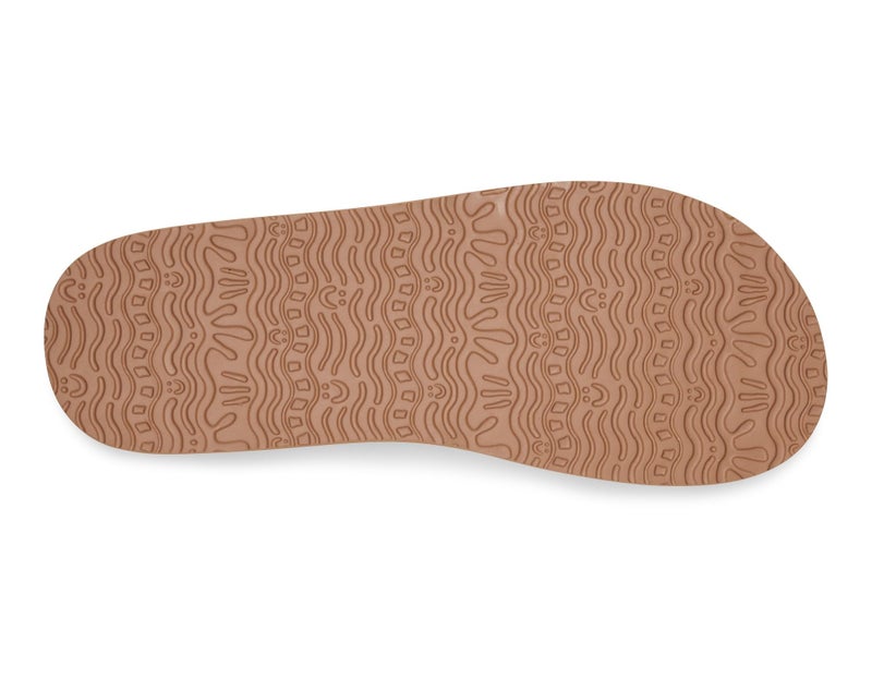 Sanuk Yoga Mat II | Flip Flops for Women | Yoga Sandals For Women | Women's Beach Sandals | Memory Foam Footbed, White, 8 - Image 3