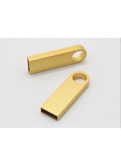 ماركة غير محددة قرص معدني U Disk Logo Lettering Bidding USB 3.0 هدايا ترويجية للمعارض عالية السرعة 64 جرام سيارة إبداعية قرص U - اللون: ذهبي - السعة: USB3.0 64G  - Image 1