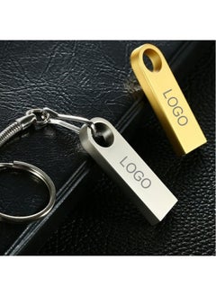 ماركة غير محددة قرص معدني U Disk Logo Lettering Bidding USB 3.0 هدايا ترويجية للمعارض عالية السرعة 64 جرام سيارة إبداعية قرص U - اللون: ذهبي - السعة: USB3.0 64G  - Image 5