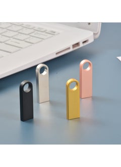 ماركة غير محددة قرص معدني U Disk Logo Lettering Bidding USB 3.0 هدايا ترويجية للمعارض عالية السرعة 64 جرام سيارة إبداعية قرص U - اللون: ذهبي - السعة: USB3.0 64G  - Image 2