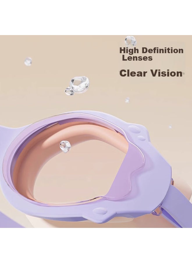 YouYou You Swimming Goggles, Myopia Gl, Swim Cap, Waterproof, Anti-fog, High-definition, Large Frame Swimming Goggles, Six-piece Set, 60216, White Transparent, 150 Degrees - Image 2