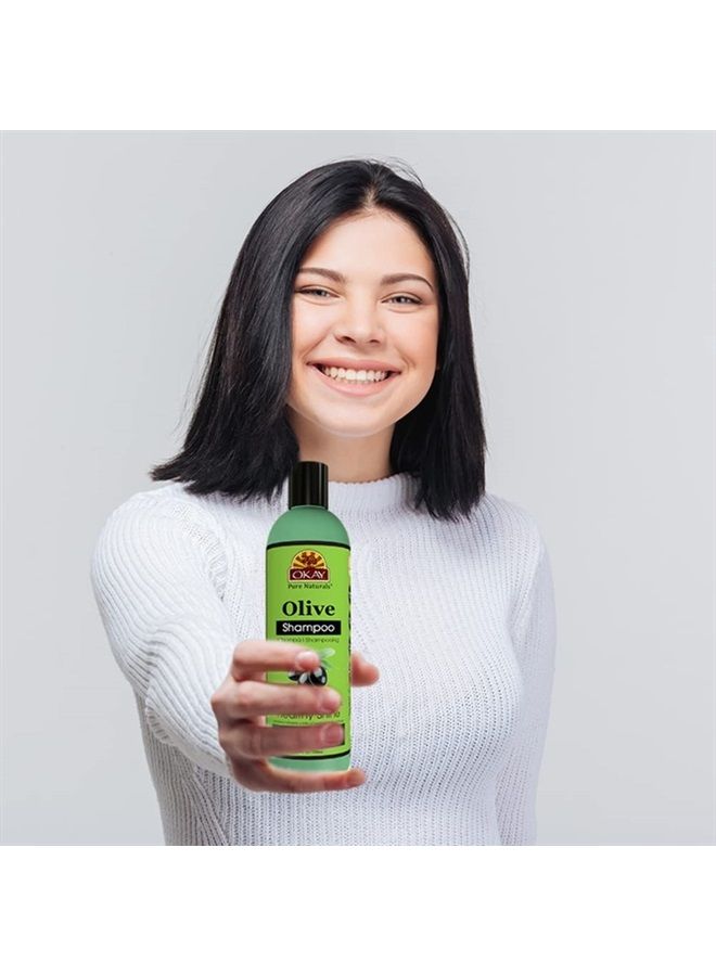 OKAY OLIVE OIL SHAMPOO 12oz / 355ml - Image 5