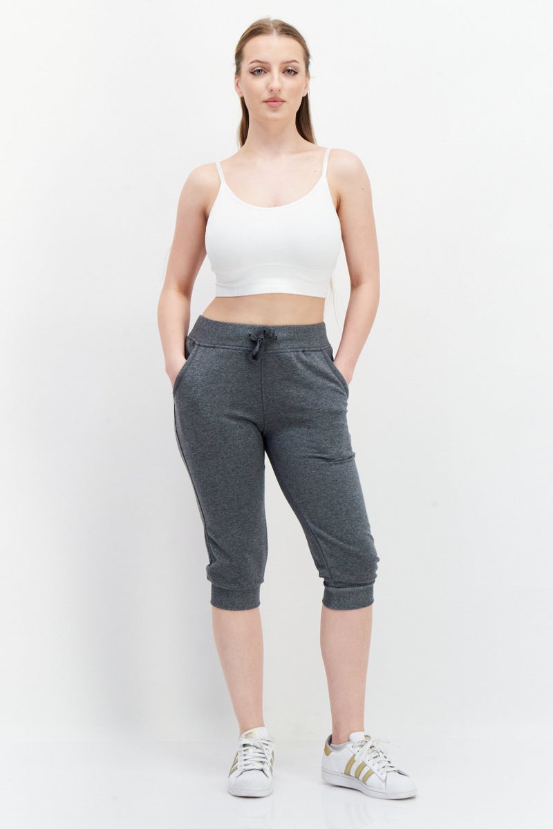 EVERLAST سروال جوجر رياضي للنساء، رمادي - Image 2