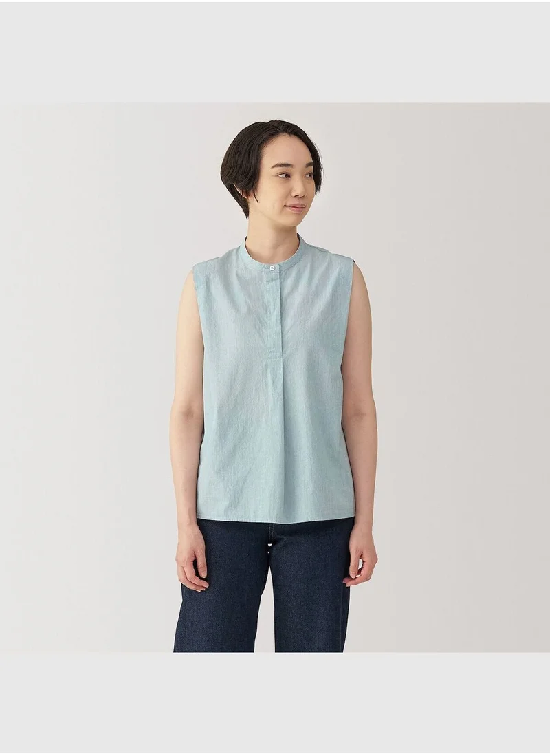 MUJI Cool Touch Broadcloth Sleeveless Blouse