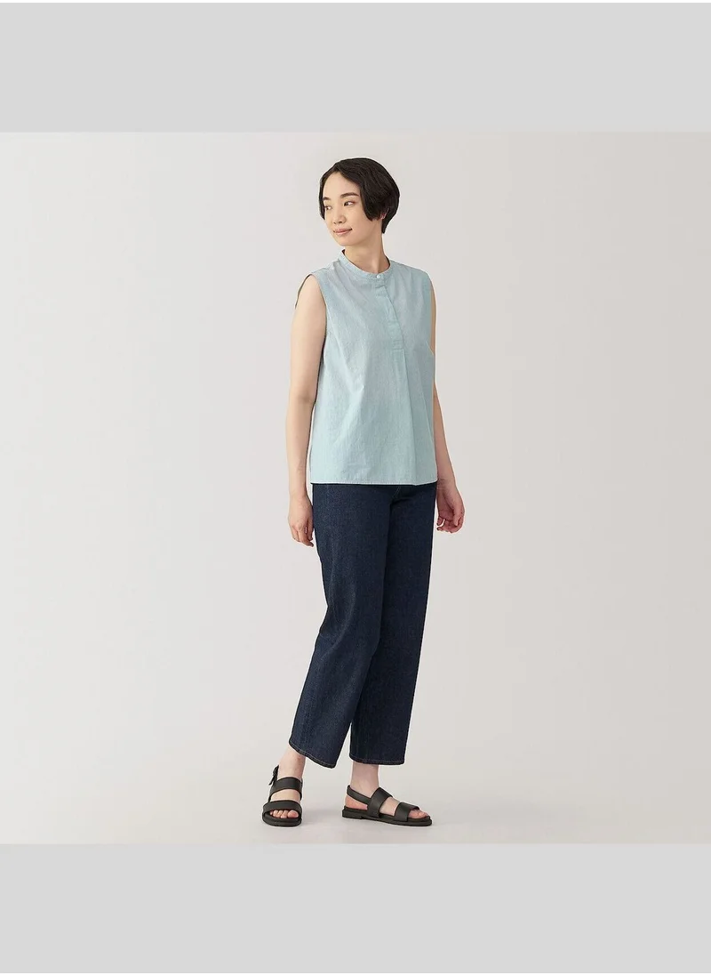MUJI Cool Touch Broadcloth Sleeveless Blouse