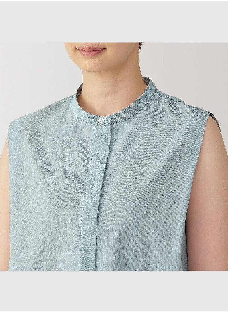 MUJI Cool Touch Broadcloth Sleeveless Blouse