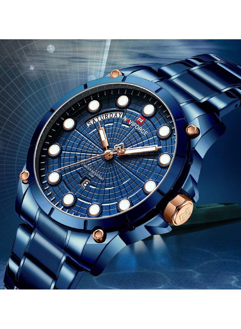 NAVIFORCE Men Quartz Watch Luminous Fashion Casual Outdoor Sports Male Waterproof Wristwatch - Image 3