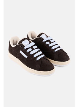 Reebok Kids Boy Club C Grounds Lace Up Tennis Shoes, Dark Brown  - Image 1