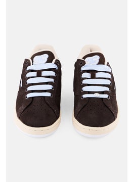 Reebok Kids Boy Club C Grounds Lace Up Tennis Shoes, Dark Brown  - Image 4